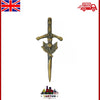 TC Antique Finish Scottish Thistle Kilt Pin & Baby Brooch - 3.5" Hilt Design