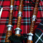GREAT HIGHLAND BAGPIPE ROSEWOOD NATURAL COLOR SILVER MACKENZIE TARTAN