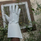 Piper Drummer Leather Gauntlets/Gloves White Soft leather Knight Templar