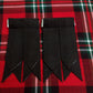 Kilt Sock Flashes Black Plain Tartan/Scottish black plain