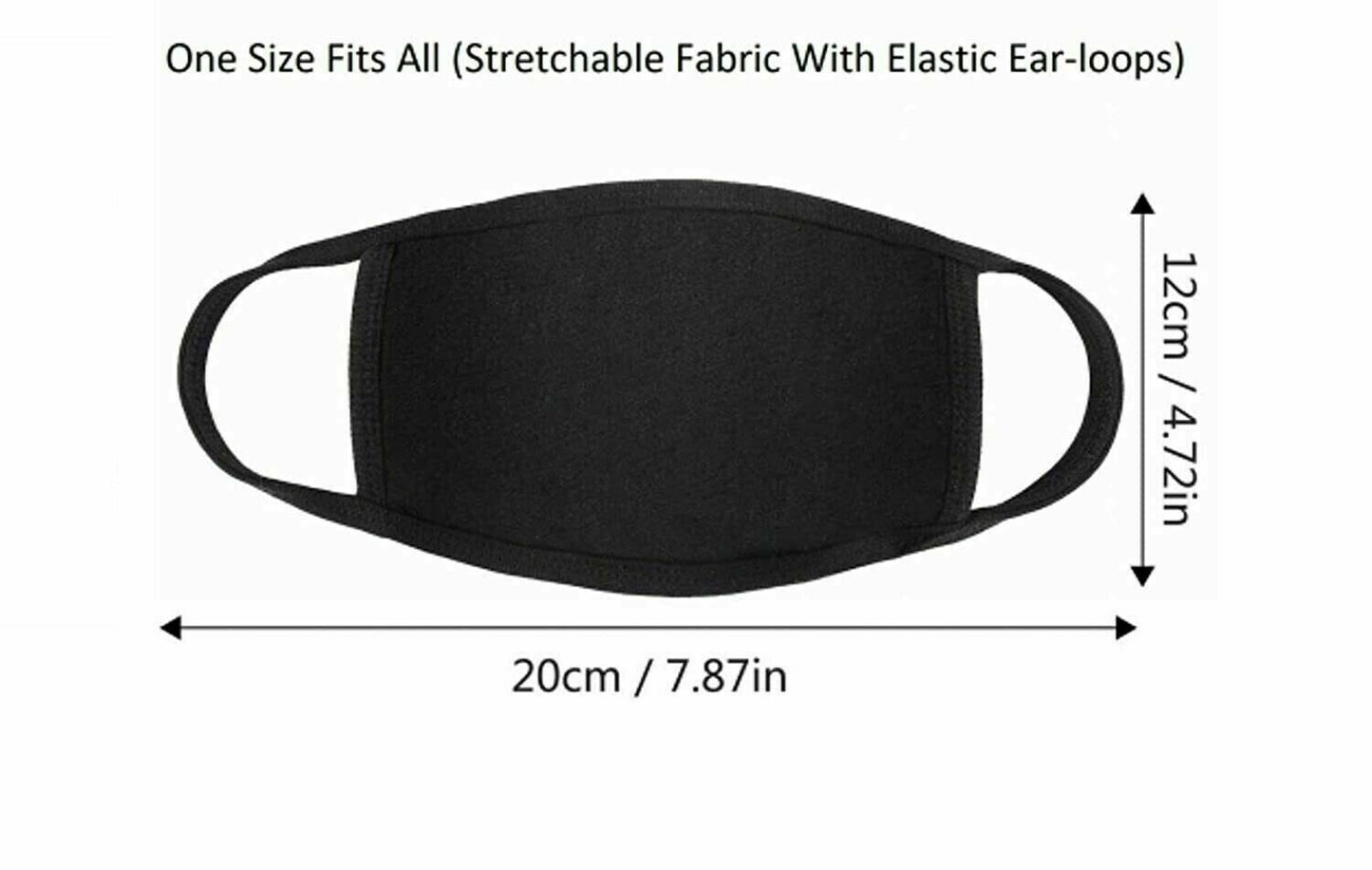 Reusable Washable Protective Stretchable Cotton Face Mask Anti Dust Nose/Mouth
