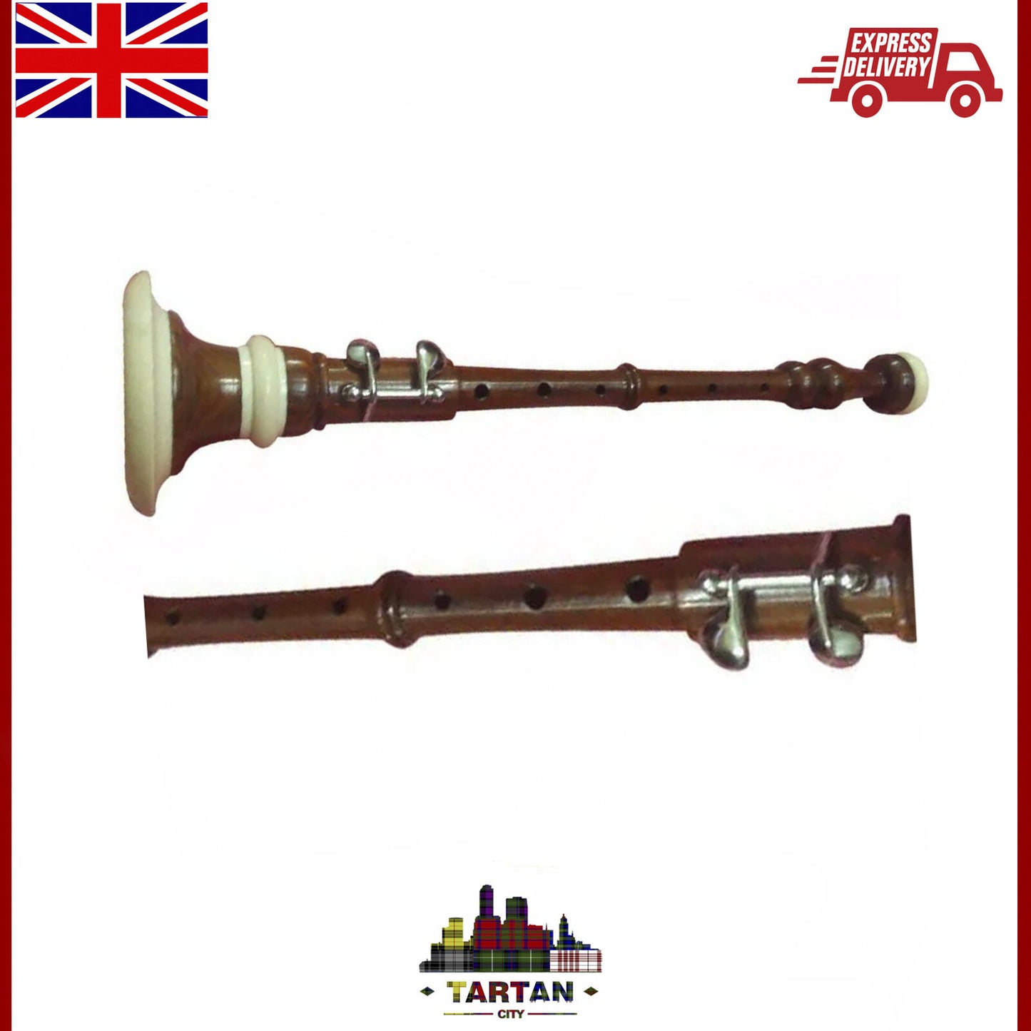 Bagpipe Bombard Chanter by TC - 2 Colors, Comes with Reed