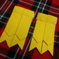 TC New Men’s Kilt Sock Flashes Yellow Tartan/Scottish Kilt Hose Flashes yellow