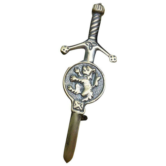 TC Celtic Sword Kilt Pin Lion Rampant Antique Finish 3.5"/lion Rampant Kilt Pins