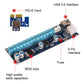 6 pcs 1x To 16x Extender Riser USB 3.0 Power Cable Bitcoin Card Adapter PCI-E