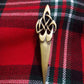 TC Celtic Swirl Kilt Pin Antique Finish 4"/Highland kilt pin CELTIC swirl Design