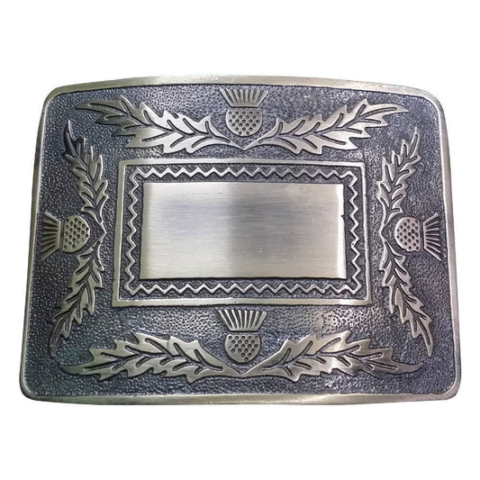 TC Men's Scottish Belt Buckle Antique Finish/Highland Kilt belt Buckles/Thistle