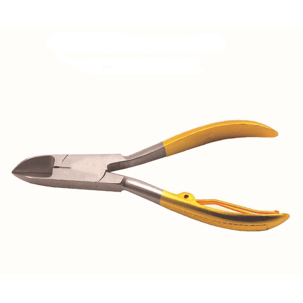 Toe Nail Clipper Cutter Nippers Chiropody Heavy Duty Thick Nails Gold Handle-TC