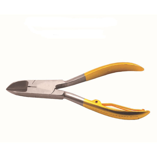 Toe Nail Clipper Cutter Nippers Chiropody Heavy Duty Thick Nails Gold Handle-TC