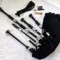 TC Full Size Scottish Bagpipe Rosewood Black Finish Available In Various Tartan