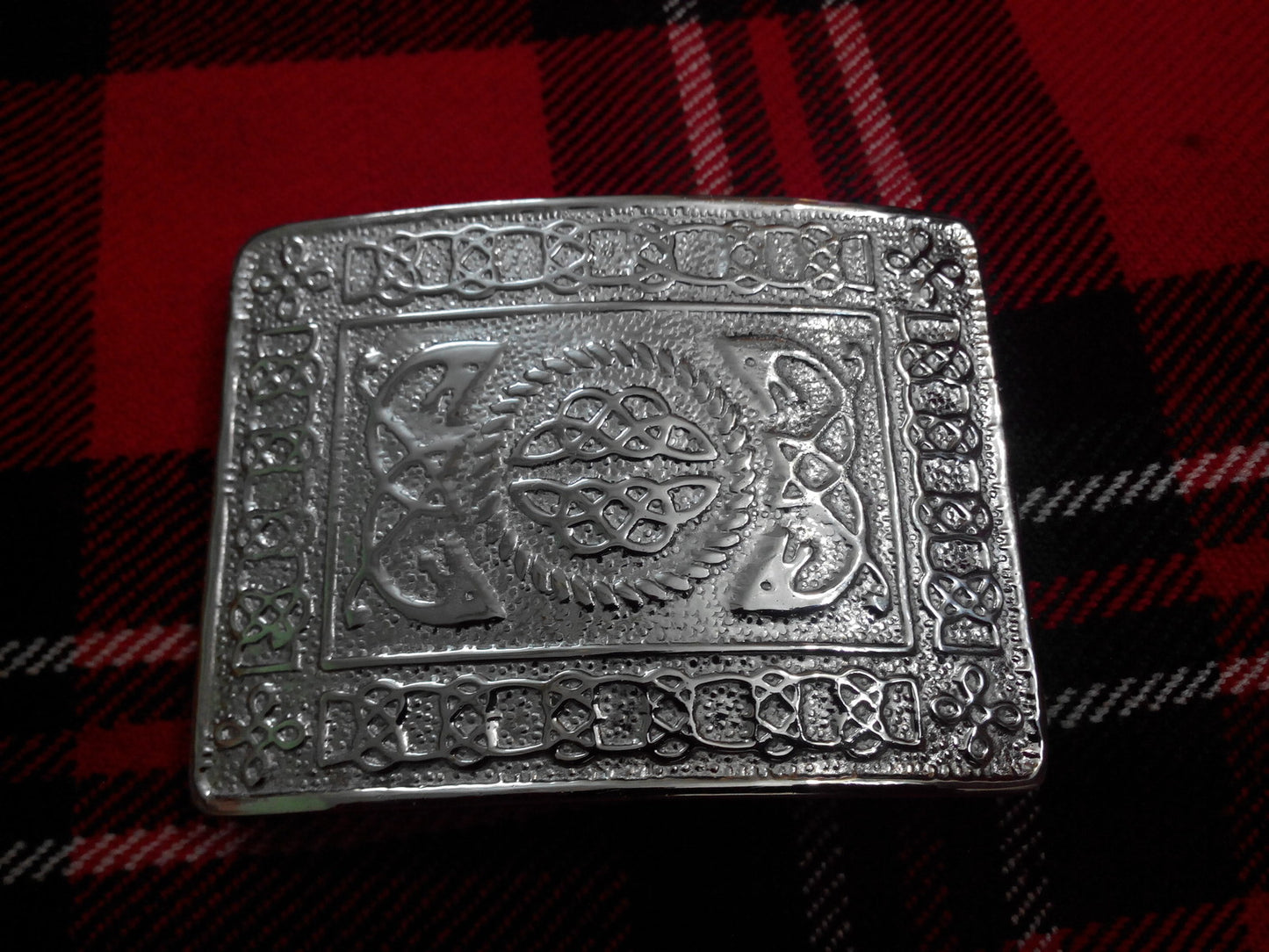 TC New Celtic Knot Kilt Belt Buckle Chrome Finish/kilt belt Buckle CELTIC knot