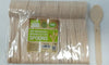 100 Pack Wooden Cutlery Spoons Bio degradable Picnic BBQ Buffet New