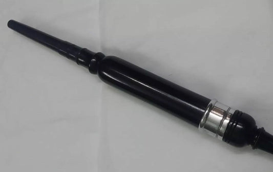 TC Great Highland Bagpipes Practice Chanter Rosewood Black Silver Mounts+3 Reeds