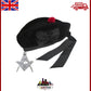 Scottish Highland Plain Glengarry Cap with Hat Badges Chrome Balmoral cap badges