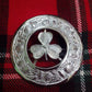 Kilt Fly Plaid Brooch Irish Shamrock Crest Scottish Thistles Border/plaid brooch