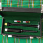 Scottish Practice Chanter Rosewood Black Silver mount with Carrying Case bagpipe