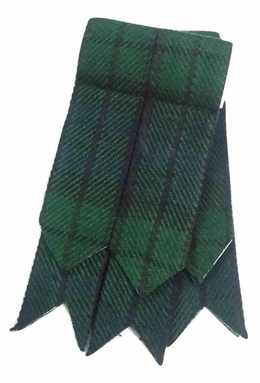 Mens Kilt Flashes Black Watch Tartan/Scottish Kilt Hose Sock Flashes Tartans