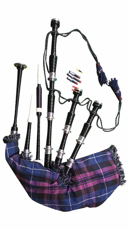Great Highland Bagpipes Scottish Bagpipe Silver Amounts with /chanter