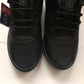Boys Black Lace Up Flat Sole School Shoes Size UK 12,13,1,2,3,4