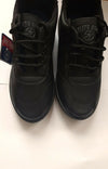 Boys Black Lace Up Flat Sole School Shoes Size UK 12,13,1,2,3,4