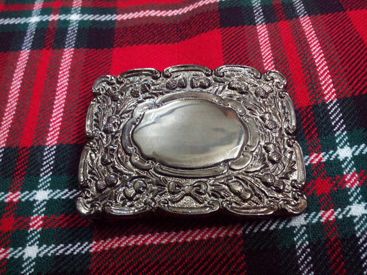TC Men’s Kilt Belt Buckle Thistle Matt Antique Finish/Thistle Kilt belt Buckles