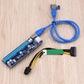 TC Card Adapter PCI-E 1x To 16x Extender USB3.0 Power Cable 6PCS Bitcoin 6PIN