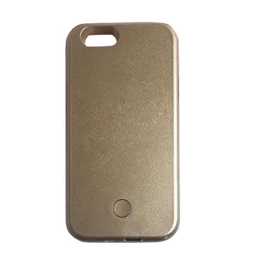 LED Light Up Selfie Shockproof Phone Case Cover iPhone 6 6S - Gold