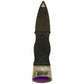 TC Kilt Safety Sgian Dubh Antique Dummy Pewter Mount with Purple Stone