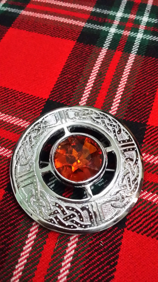 TC Men’s Kilt Fly Plaid Brooches Celtic Design Various Colors/Ladies Brooch Pins