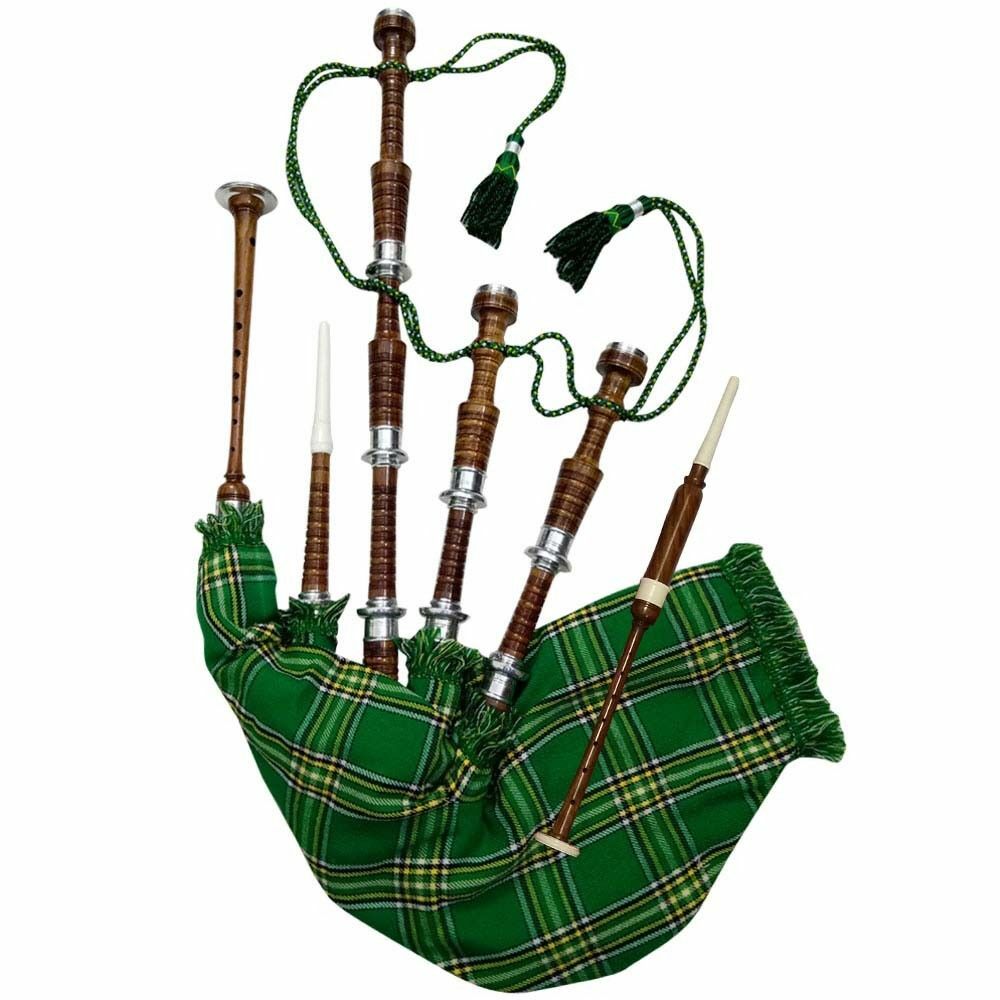 TC Scottish Great Highland Bagpipe Silver mount Rosewood Various Tartan Bagpipes