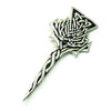 New Scottish Highland Modern Highland Thistle Kilt Pin Antique Finish Uk Made