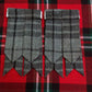 TC Men’s Kilt Hose Flashes Gray Watch Tartan/Grey watch tartan Kilt Flashes L