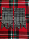 TC Men’s Kilt Hose Flashes Gray Watch Tartan/Grey watch tartan Kilt Flashes L
