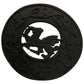 Scottish Welsh Dragon Kilt Fly Plaid Brooch Antique&Jet Black 3" (7cm)