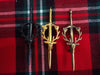 Scottish Stag Head Kilt Pin – 4" Length Antique, Black & Chrome Finish Options