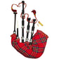 TC Scottish Great Highland Bagpipe Rosewood Black Color Silver/Scottish Bagpipes