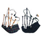 Scottish Great Highland Bagpipes Rosewood Metal Silver Mounts Free Accessories