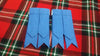 TC Men’s Kilt Sock Flashes Air Force Blue Tartan/Scottish Kilt Hose Flashes