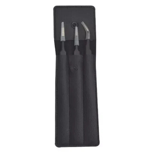 TC 3pcs Tweezers Set Plucker Eyelash Extension Hair Removal Pluckers