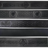 5 Leather Kilt Belt Adjustable size for Kilts Highland Black Embossed/Plain-TC