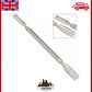 AC Cuticle Pusher Spoon Manicure Nail Pusher Scraper Remover Stainless Steel