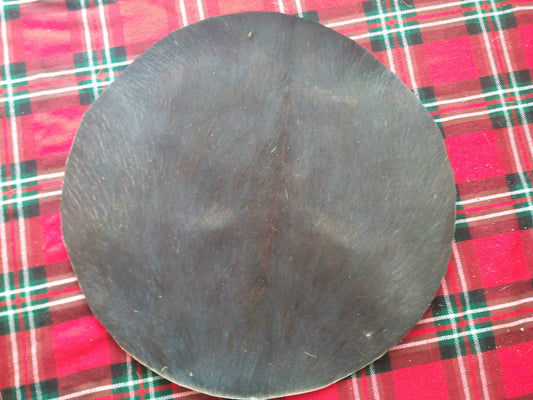 TC Drum Head Goat Skins Hair Black/Medieval drum skins/Tom skins/Bombo