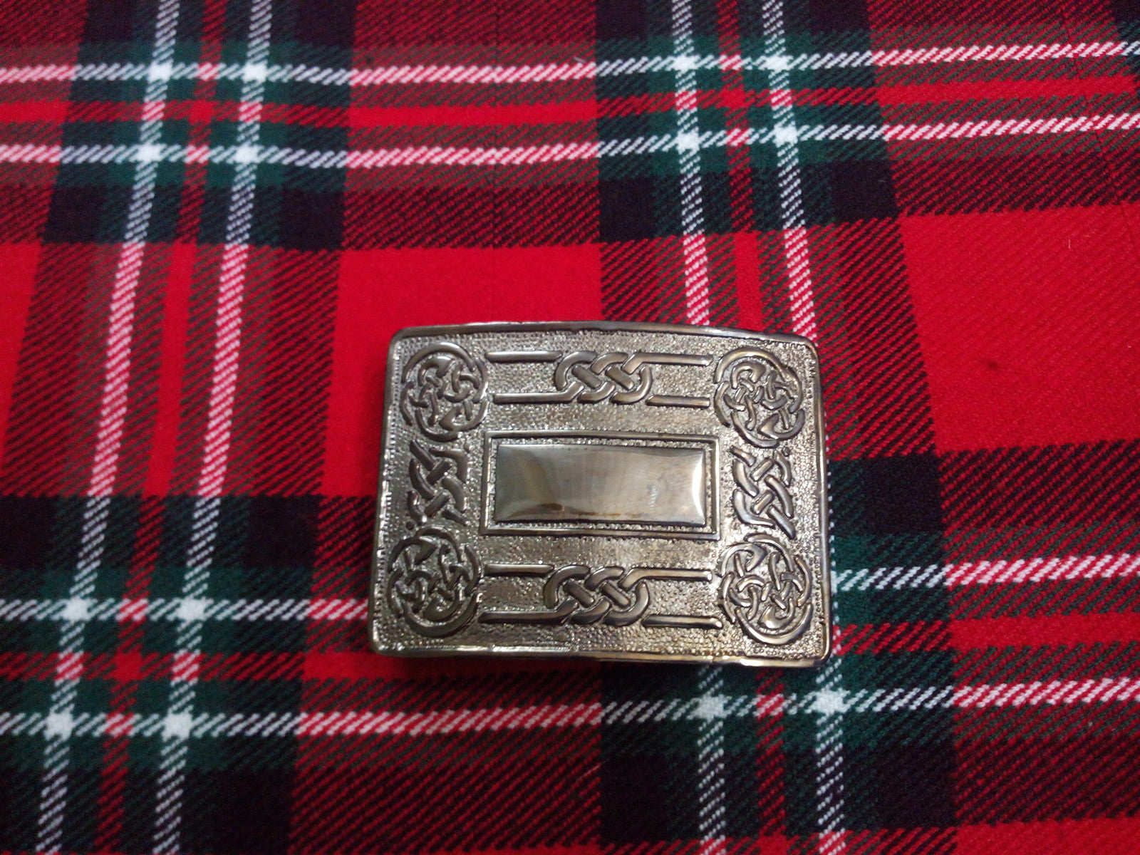 TC Men’s Kilt Belt Buckle Celtic Swirl Chrome/Scottish Kilt Buckle CELTIC swirl
