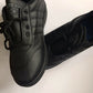 Boys Black Lace Up Flat Sole School Shoes Size UK 12,13,1,2,3,4