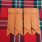 T C Men’s Kilt Sock Flashes Irish Saffron Tartan/irish tartan Kilt Hose Flashes