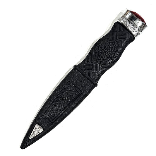 KILT SAFETY SGIAN DUBH DUMMY PEWTER MOUNT WITH DIFFERENT STONES - SD0019