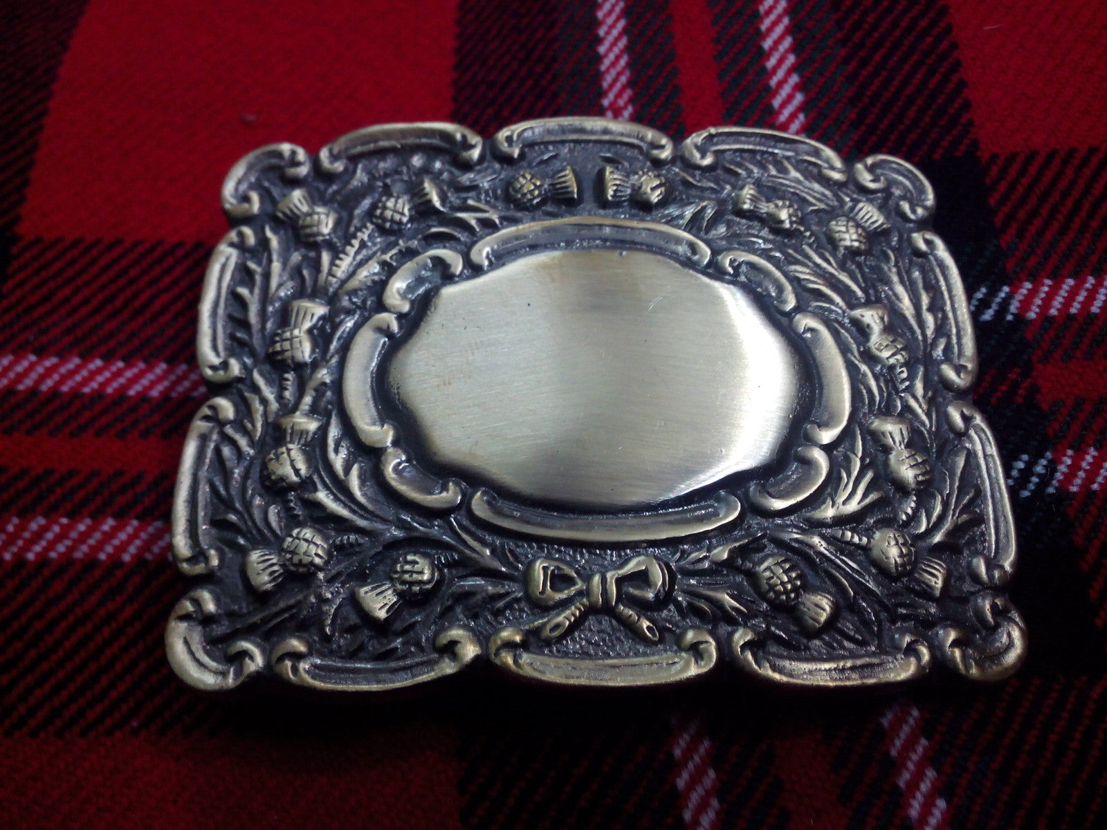 TC Men’s Thistle Matt Kilt Belt Buckle Antique Finish/kilt belt Buckle thistle