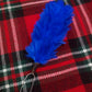 TC Blue Feather Hackle Plume Glengarry Cap/Balmoral Hats/cap feather hackle 5.5"