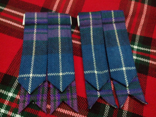 Scottish Tartan Kilt Hose Flashes – Pride of Scotland / Honour