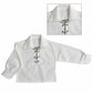 NEW CHILDREN'S DELUXE GHILLIE SHIRT Kids Boys ghillie SHIRT-WHITE,CREAM/BLACK-TC